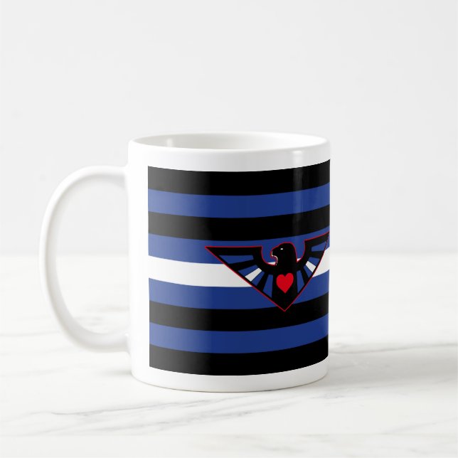 Mug Drapeau de fierté d'aigle en cuir (Gauche)