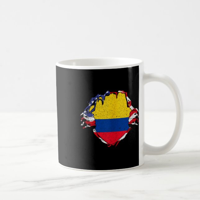Mug Drapeau de fierté de Colombie Drapeau national de  (Droite)