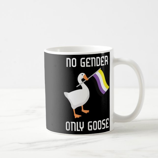 Mug Drapeau de fierté de l'oie non binaire sans genre  (Droite)