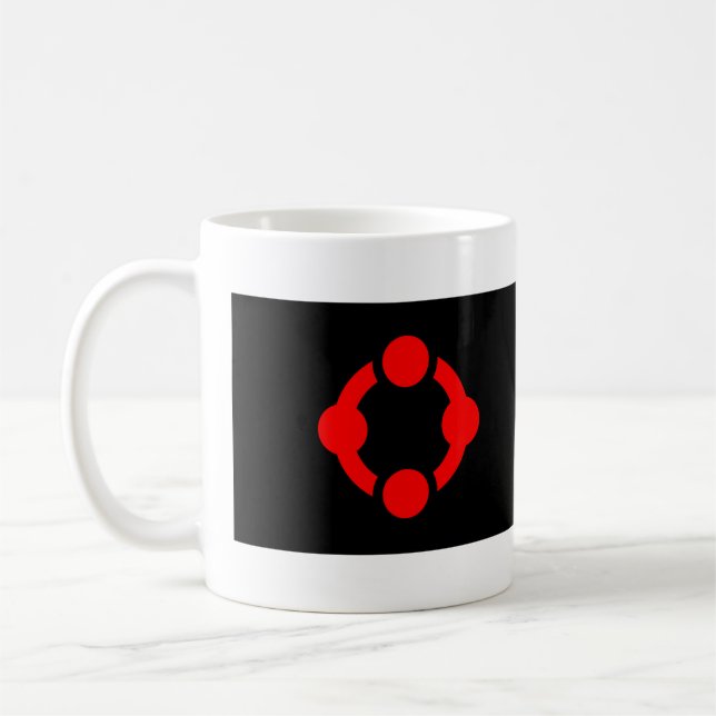 Mug Drapeau de fierté de niche (Noir) (Gauche)