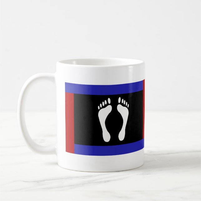 Mug Drapeau de fierté de pied (empreinte de pied) (Gauche)