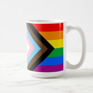 Mug Drapeau de fierté de progrès LGBTQ+