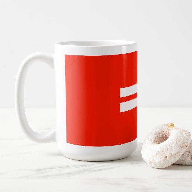 Mug Drapeau de fierté d'égalité (Avec donut)