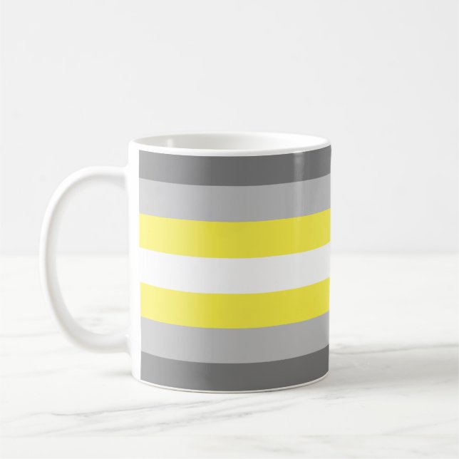 Mug Drapeau de fierté demigender (Gauche)