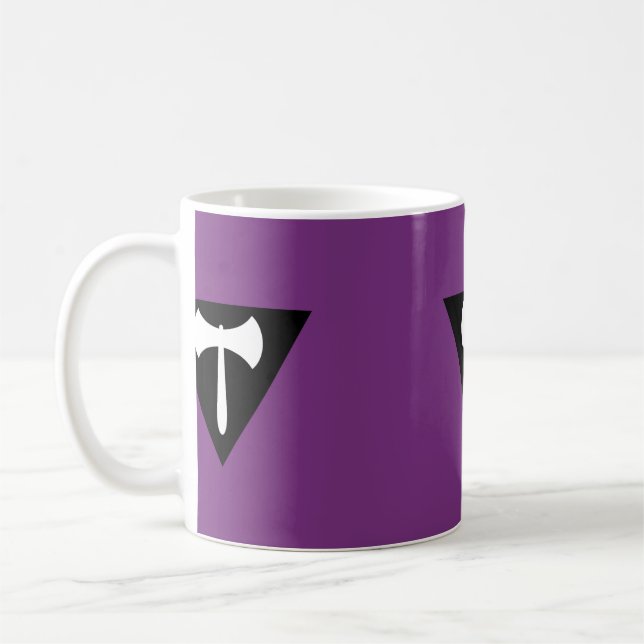 Mug Drapeau de fierté du Labrys lesbien (Gauche)