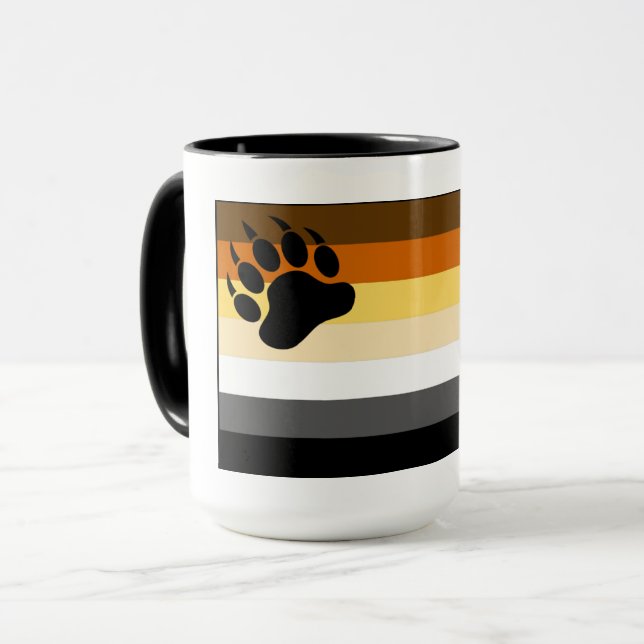 Mug Drapeau de fierté Gay Bear (Devant gauche)