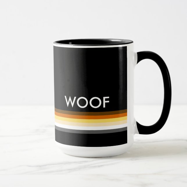 Mug Drapeau de fierté Gay Bear woof (Droite)