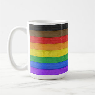 Mug Drapeau de fierté gay inclusif SlipperyJoe's à tex