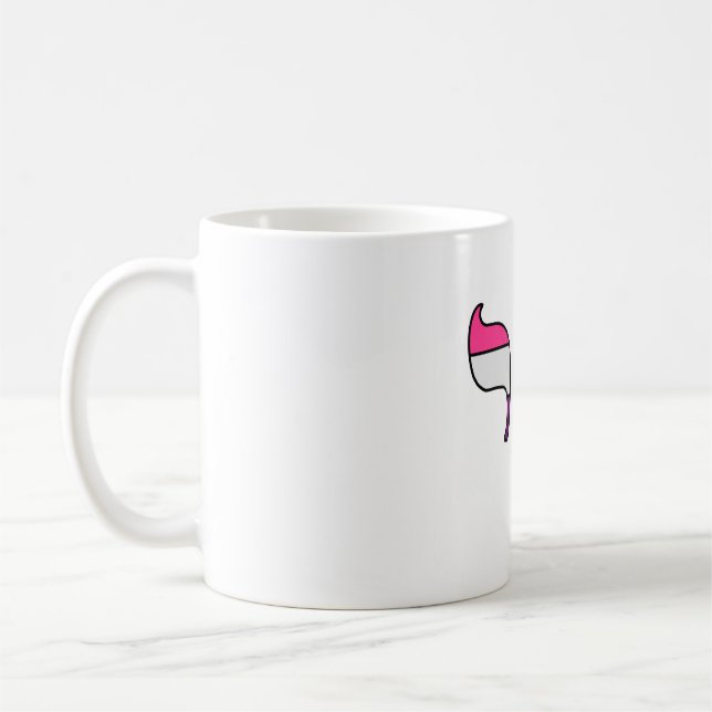 Mug Drapeau de fierté genderfluid Chai  (Gauche)