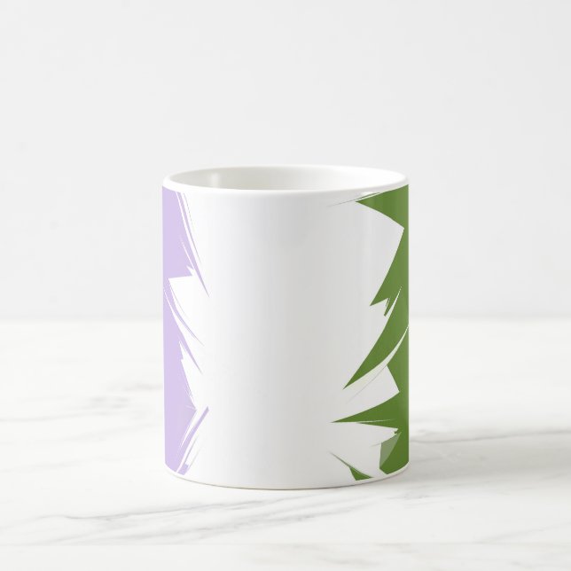 Mug Drapeau de fierté genderqueer abstrait      (Centre)