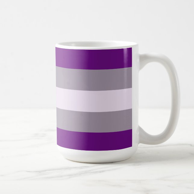 Mug Drapeau de fierté grise sexuelle (Droite)