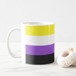 Mug Drapeau de fierté non binaire de SlipperyJoe's jau