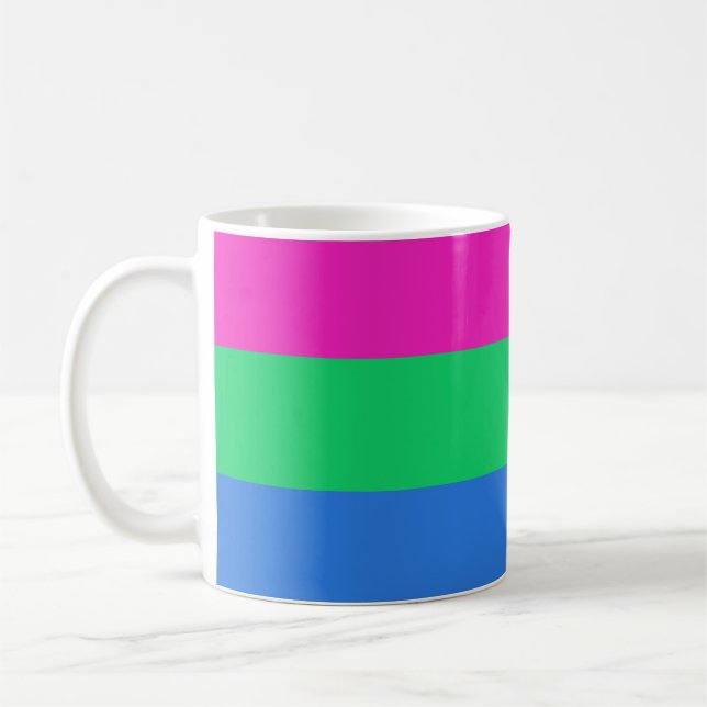 Mug Drapeau de fierté polysexuelle (Gauche)