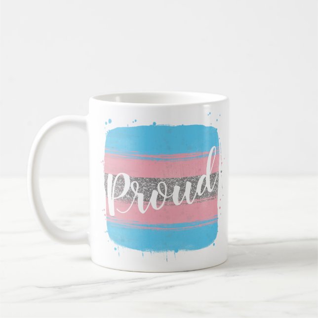 Mug Drapeau de fierté transgenre (Gauche)