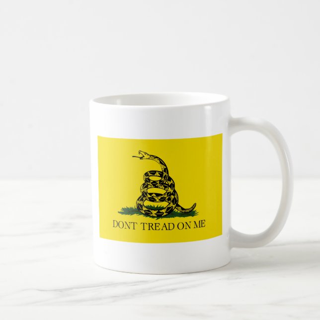 Mug Drapeau de Gadsden - ne marchez pas sur moi - (Droite)