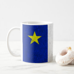 Mug Drapeau de grunge affligée par Acadia