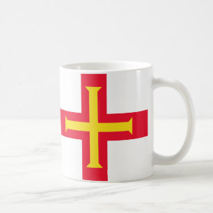 Mug Drapeau de Guernesey - Musique en céramique