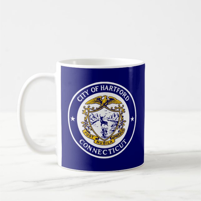 Mug Drapeau de Hartford, Connecticut (Gauche)