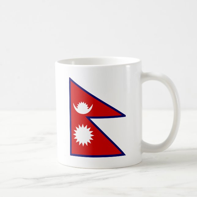 Mug Drapeau de haute qualité du Népal (Droite)