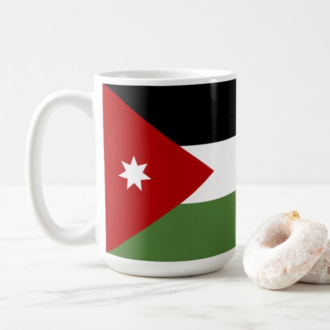 Mug Drapeau de Jordanie (Avec donut)
