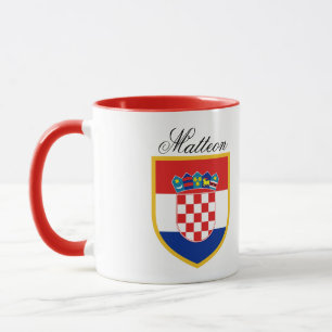 Mug Drapeau de la Croatie personnalisé