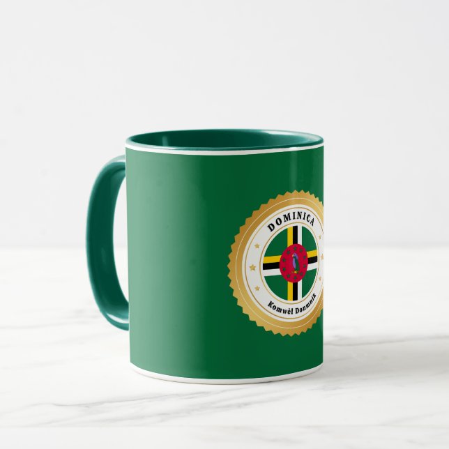Mug Drapeau de la Dominique (Devant gauche)