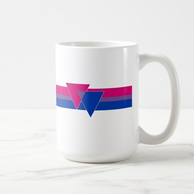 Mug Drapeau de la fierté bisexuelle (Droite)