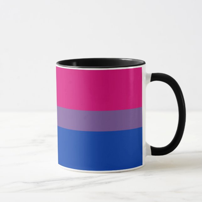 Mug Drapeau de la fierté bisexuelle (Droite)