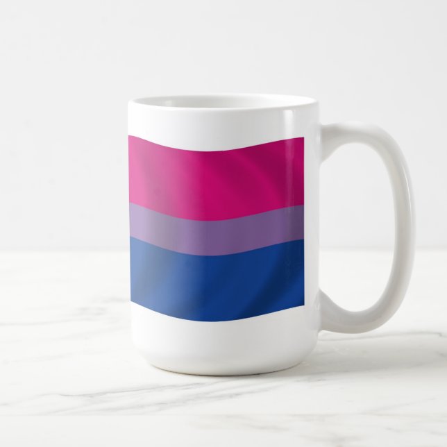 Mug Drapeau de la Fierté Bisexuelle (Droite)