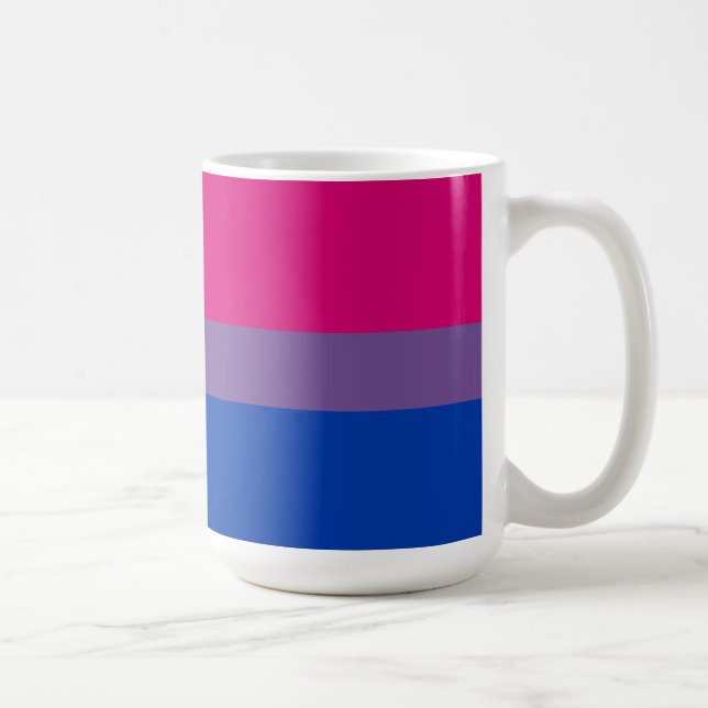 Mug Drapeau de la fierté bisexuelle (Droite)