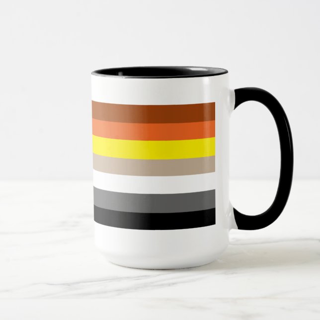 Mug Drapeau de la fierté de l'ours gay. (Droite)