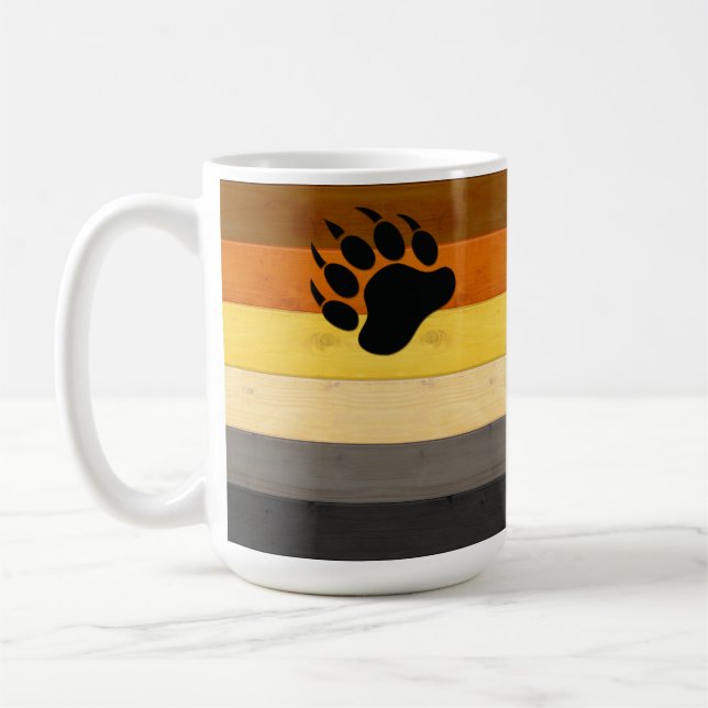Mug drapeau de la fierté des ours de SlipperyJoe's tex (Gauche)