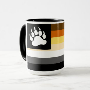 Mug Drapeau de la fierté des ours gays Patte d'ours