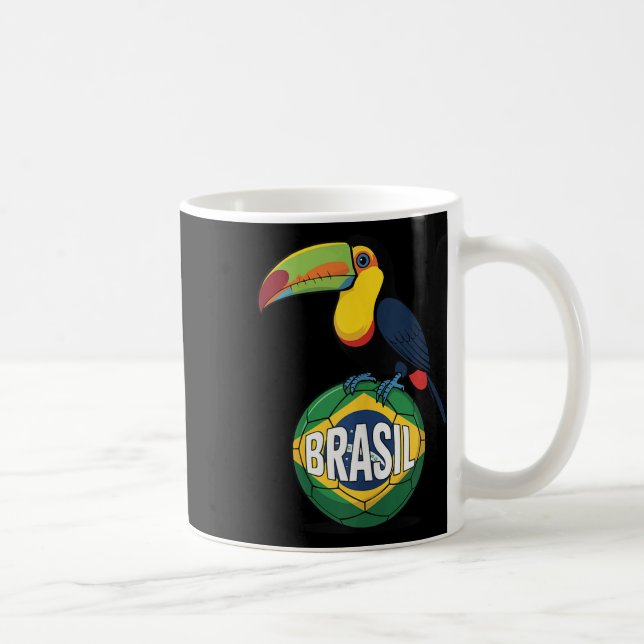 Mug Drapeau de la fierté du Brésil Brasil Toucan Ballo (Droite)