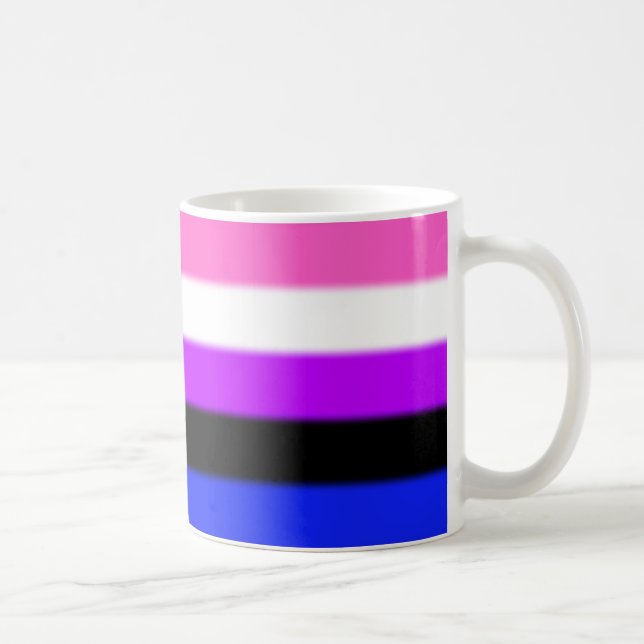 Mug Drapeau de la Fierté Genderfluide (Droite)