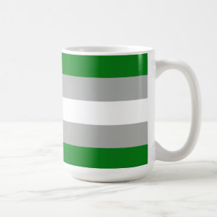Mug Drapeau de la fierté grise romantique