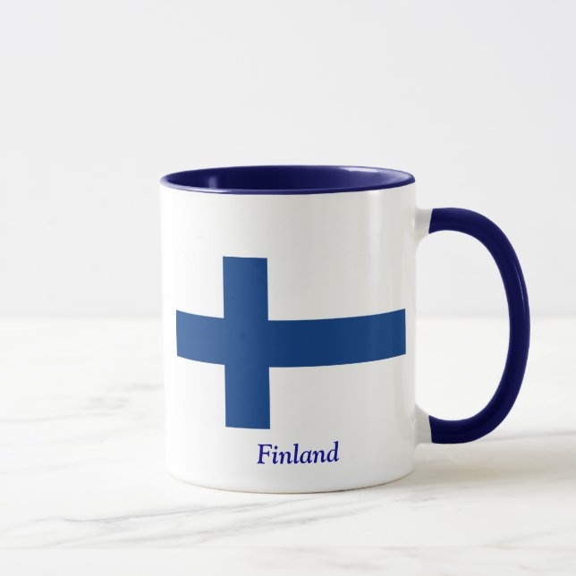 Mug Drapeau de la Finlande (Droite)