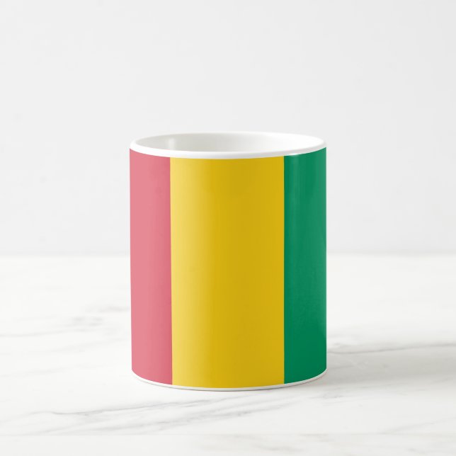 Mug Drapeau de la Guinée (pays africain) (Centre)