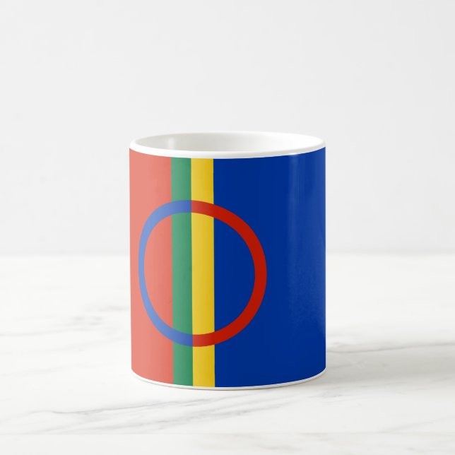 Mug Drapeau de la Laponie (Noël) (Sami) (Laplander) (Centre)
