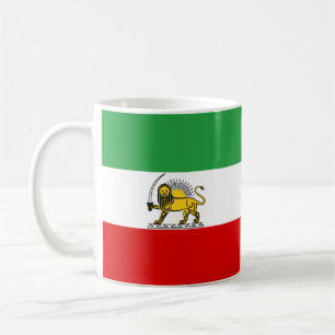 Mug Drapeau de la monarchie constitutionnelle iranienn