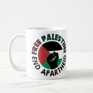 Mug Drapeau de la Palestine libre pour mettre fin à l'