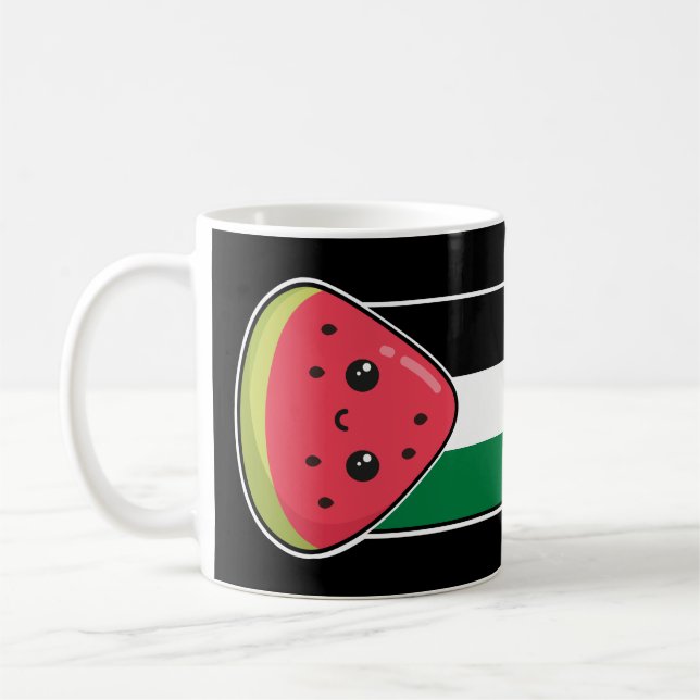 Mug Drapeau de la Palestine mignonne avec Palestin san (Gauche)