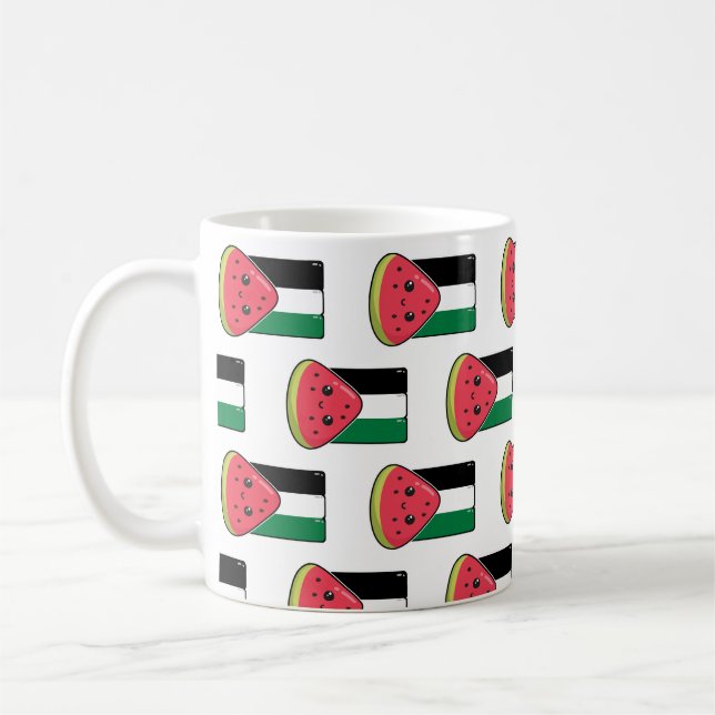Mug Drapeau de la Palestine mignonne avec Palestin san (Gauche)