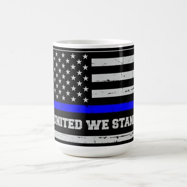 Mug Drapeau de la police de la ligne bleue  (Centre)