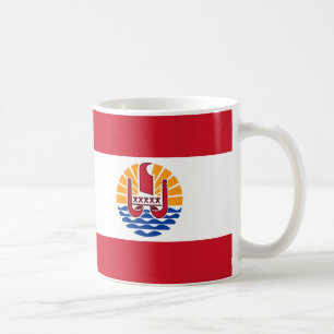 Mug Drapeau de la Polynésie Française Céramique Café M
