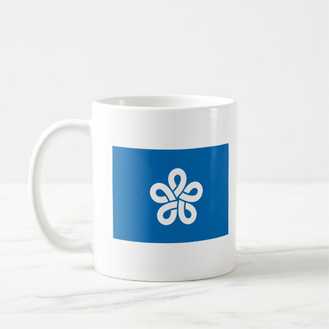 Mug Drapeau de la préfecture de Fukuoka, Japon (Gauche)