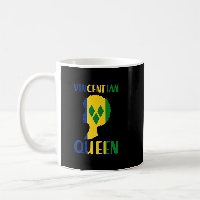 Mug Drapeau de la reine Saint-Vincent-les-Grenadines V (Gauche)