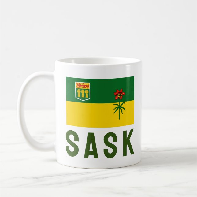 Mug Drapeau de la Saskatchewan (CANADA) (Gauche)
