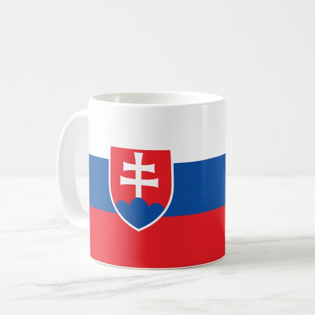 Mug Drapeau de la Slovaquie (Devant gauche)