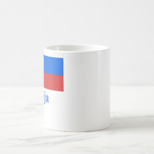 Mug Drapeau de la Slovénie avec le nom dans le Slovè
